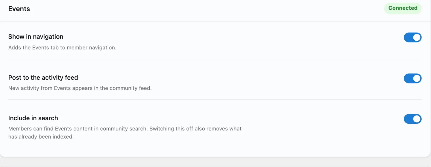 An Eventonomy event card in the BuddyNext feed with a live headcount and RSVP buttons